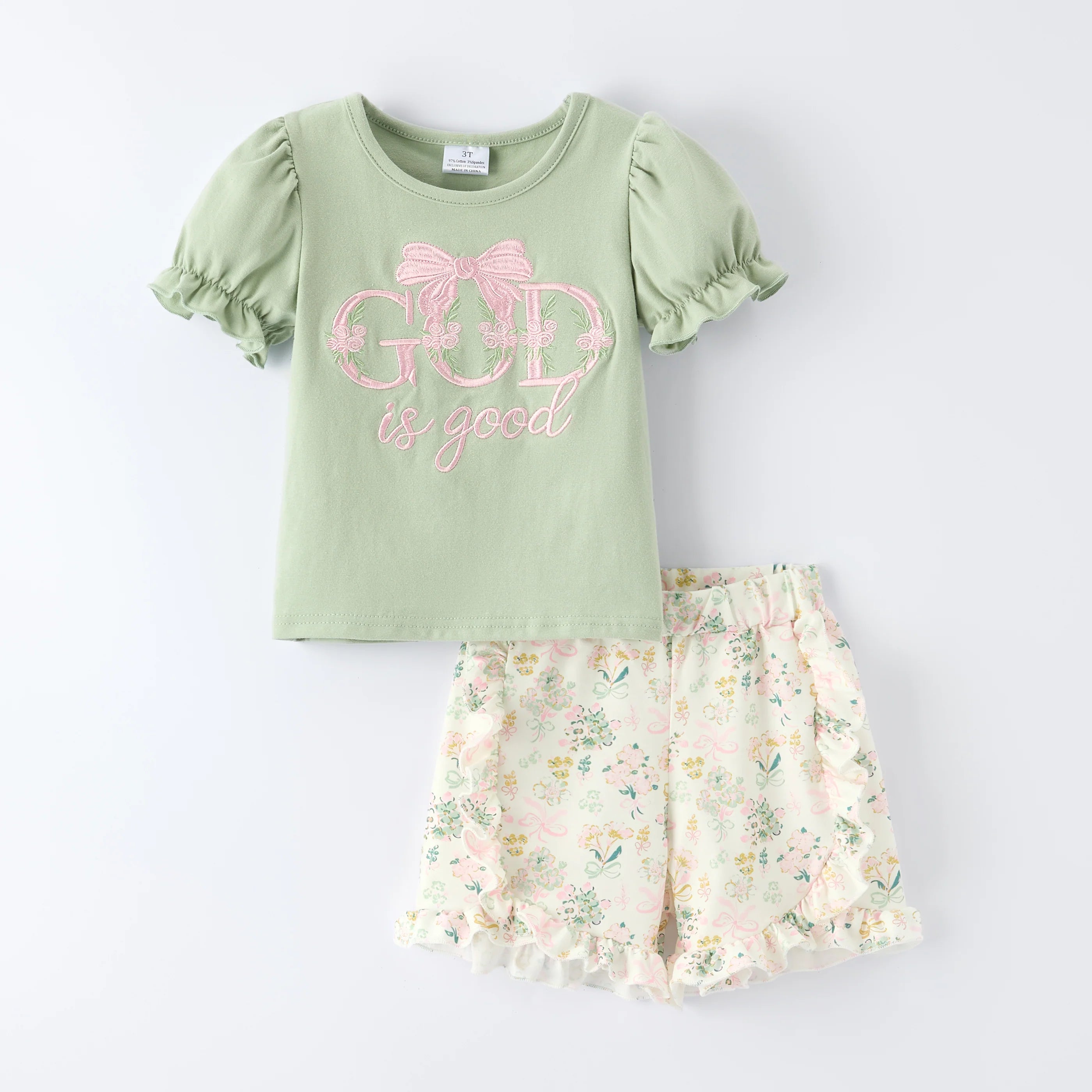 PRE-ORDER* GOD IS GOOD Girls Short Set (ETA LATE FEB )