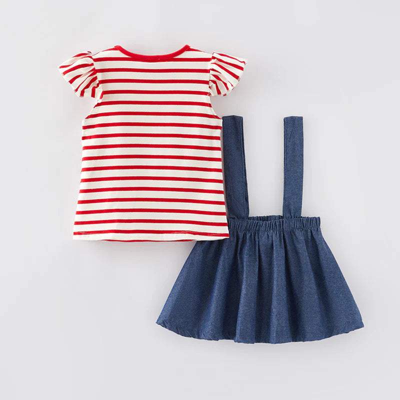 PRE-ORDER*BASEBALL GIRLS SKIRT SET ( ETA MID FEB)