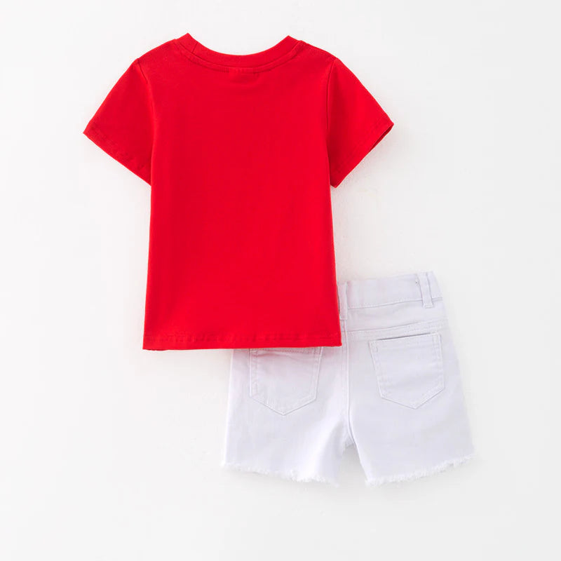 PRE-ORDER* BASEBALL GIRLS SHORTS SET ( ETA MID FEB )