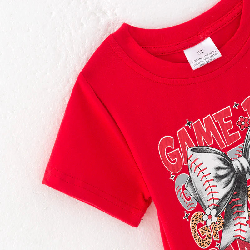 PRE-ORDER* BASEBALL GIRLS SHORTS SET ( ETA MID FEB )